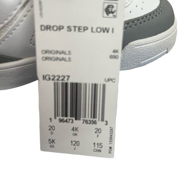 Adidas Drop Step Low I Gray and White Toddler Size 5K. NWT. Comes with Box. - Picture 7 of 8